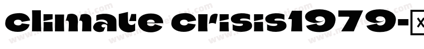 climate crisis1979字体转换